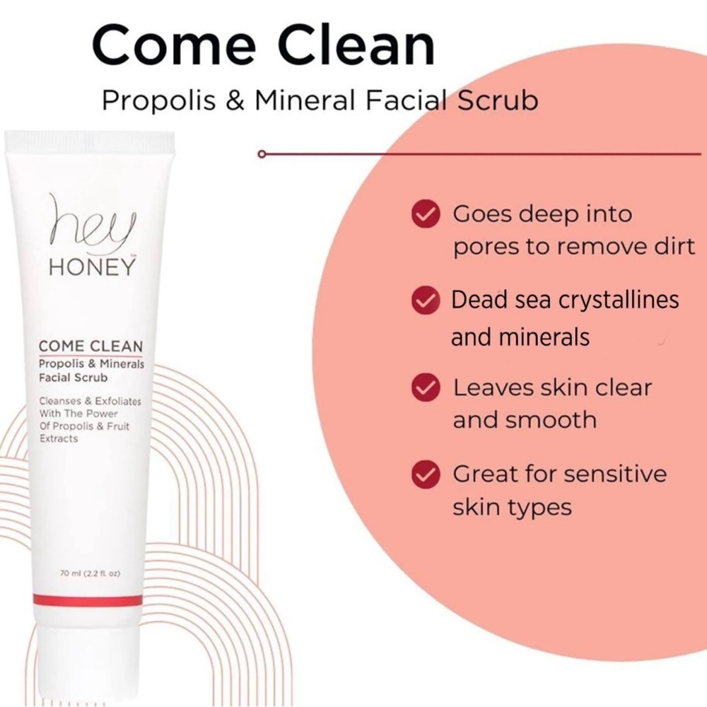 Hey Honey Come Clean Propolis and Minerals Facial  Scrub - Picture 2 of 9